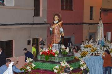 Misa y procesión religiosa en el El Calero de Telde (Foto Francisco Javier Santana)
